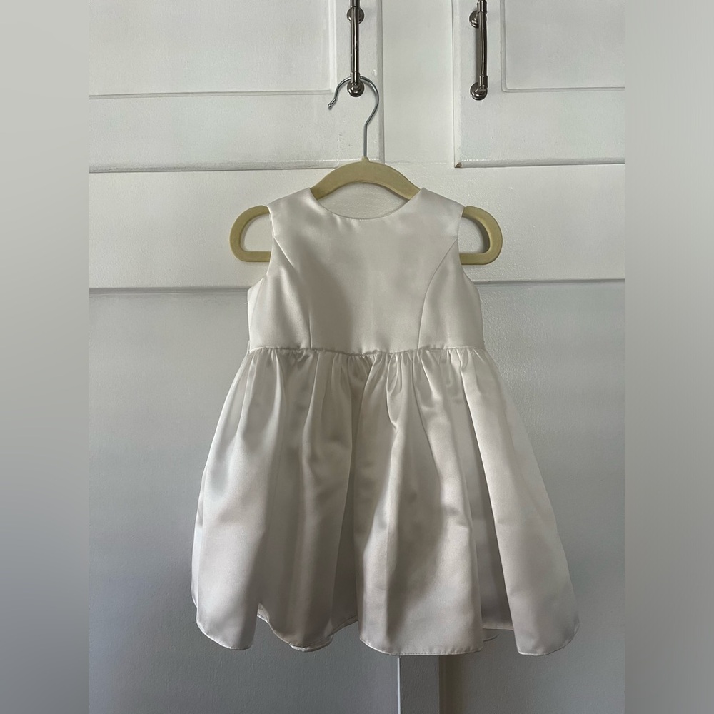 Satin tank a-line dress 2t